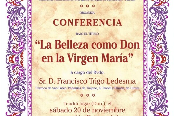 LA BELLEZA COMO DON EN LA VIRGEN MARÍA