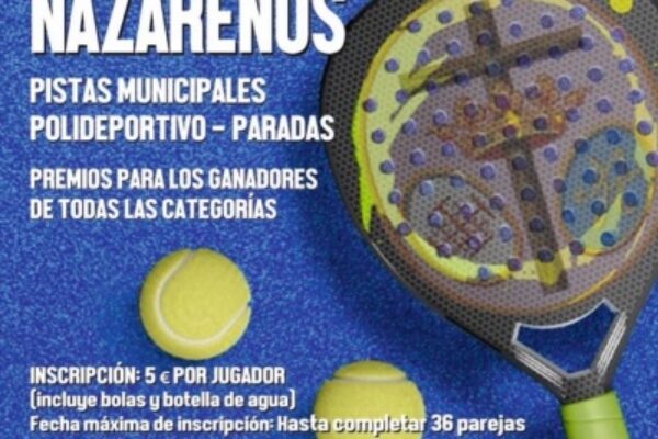 II TORNEO DE PÁDEL NAZARENOS