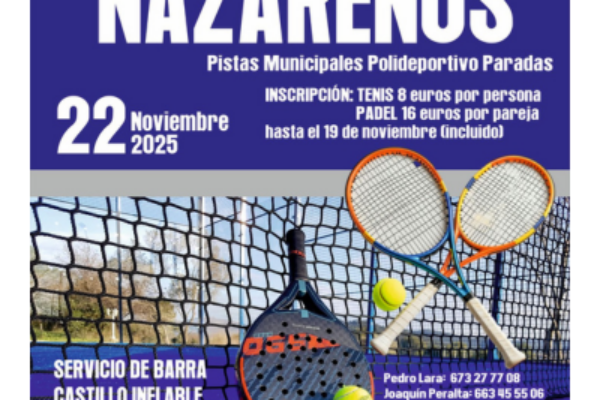 V TORNEO DE PÁDEL Y TENIS «NAZARENOS»